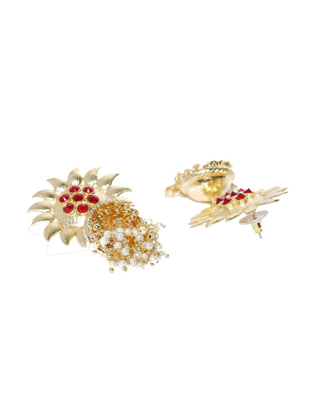 Anouk Gold Plated Dome Shaped Jhumkas