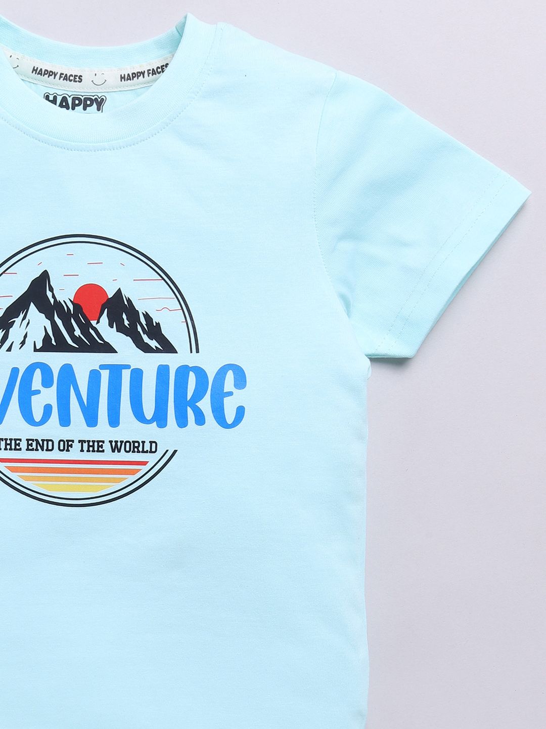 Happy Faces Kids Boys Graphic Printed Pure Cotton T-Shirt