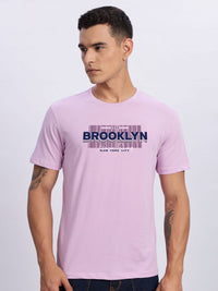 ADRO Typography Printed Round Neck Cotton T-shirt