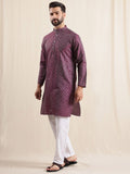 Anouk Men Geometric Embroidered Kurta with Pyjamas