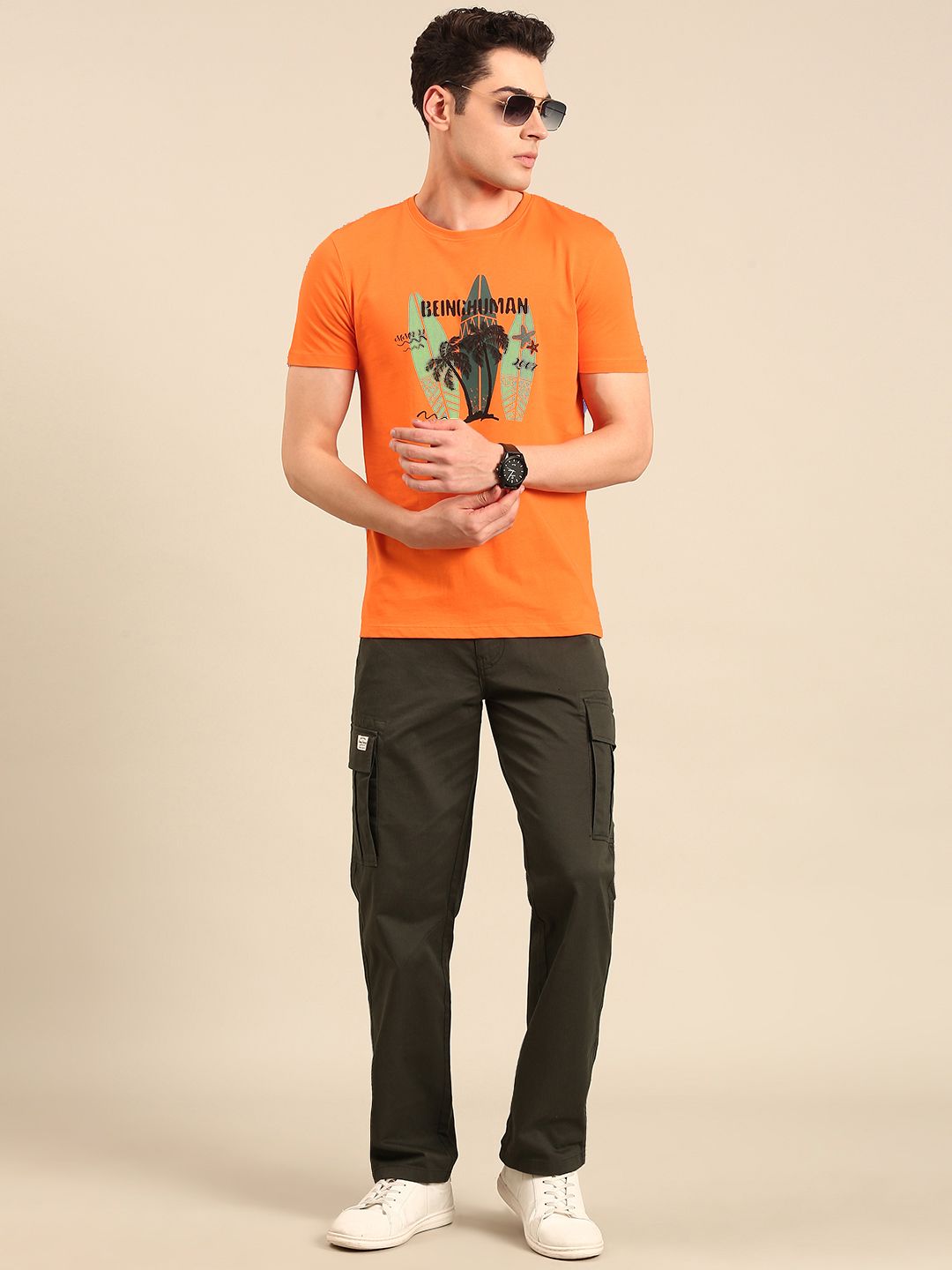 Being Human Printed Pure Cotton T-shirt
