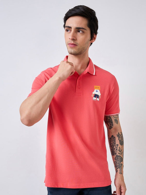 T-shirt Cotton Slim Spykar Men Grafik