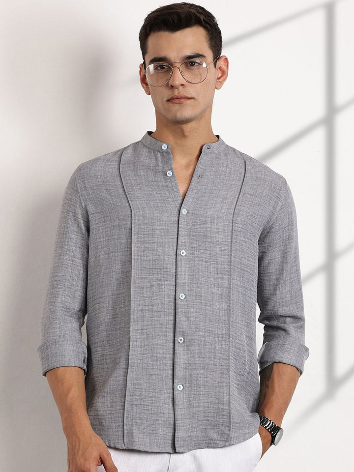 Thomas Scott Men Premium Slim Fit Opaque Casual Shirt