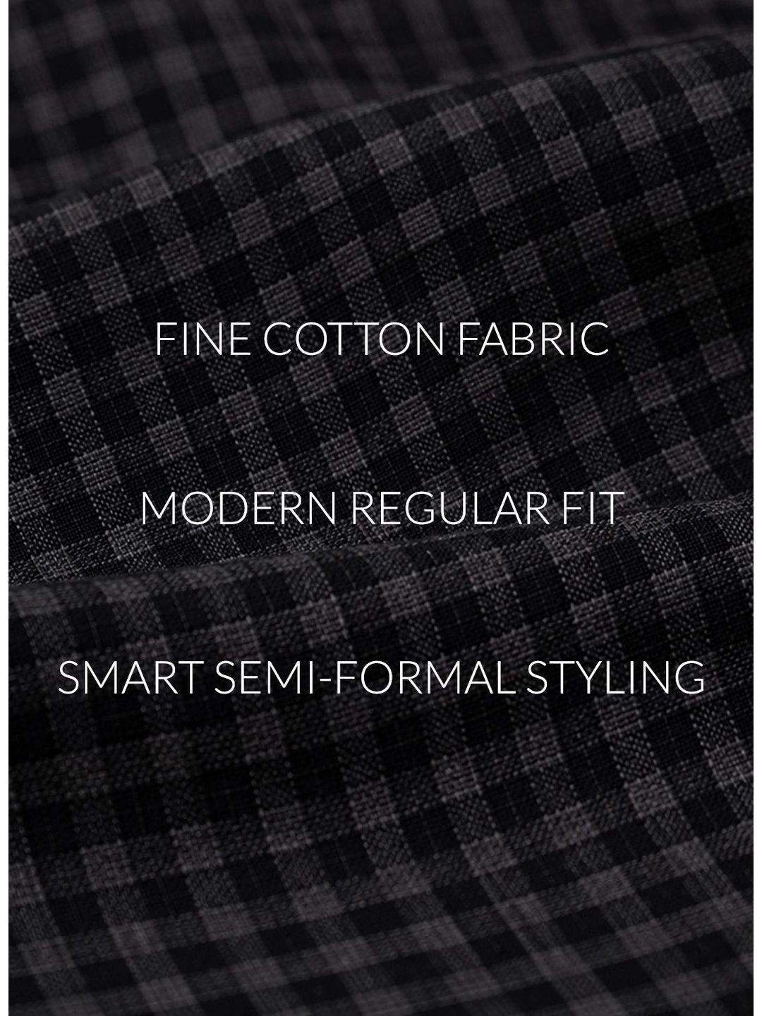 ADRO Men Standard Micro Checks Checked Semiformal Shirt