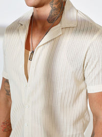 Campus Sutra Striped Shirt & Shorts