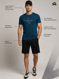 ADRO Typography Printed Short Sleeves Cotton Regular Fit T-shirt