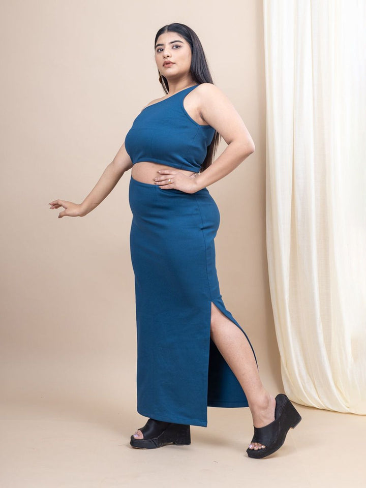 Mamicha Women One Shoulder Cut-Outs Maxi Dress