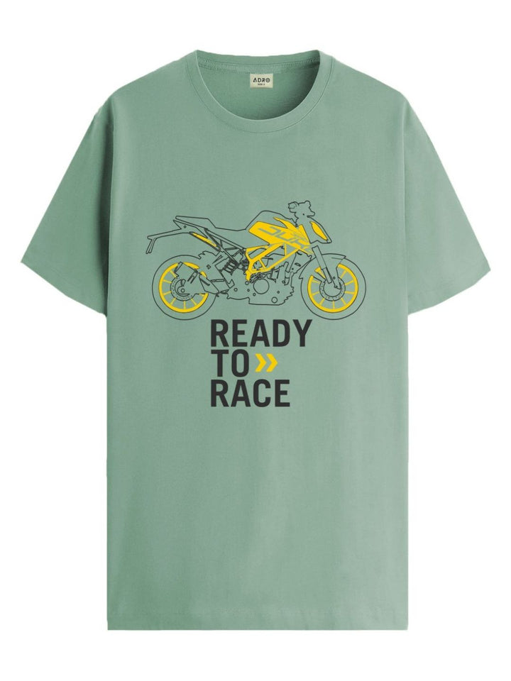 ADRO Men Graphic Printed Round Neck Cotton T-shirt