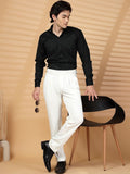 Moda Rapido Men Slim Fit Easy Wash Pleated Trousers
