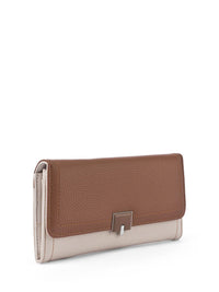 Lino Perros Women Avril Mode Colourblocked Two Fold Wallet with SD Card Holder