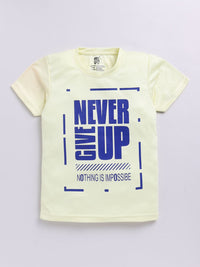 HRX by Hrithik Roshan Boys Typography Printed Rapid-Dry T-shirt