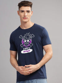 ADRO Men Printed Applique T-shirt