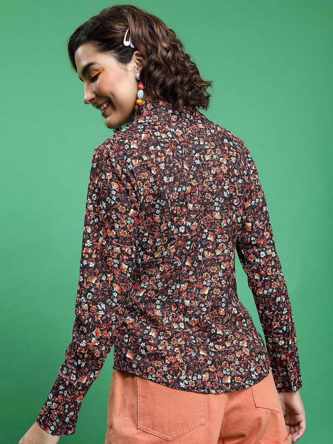Tokyo Talkies Women Printed Regular Fit Shirt