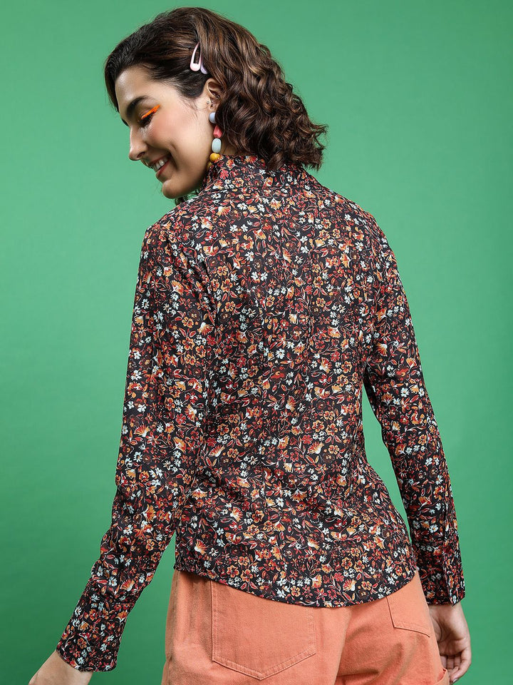 Tokyo Talkies Women Printed Regular Fit Shirt