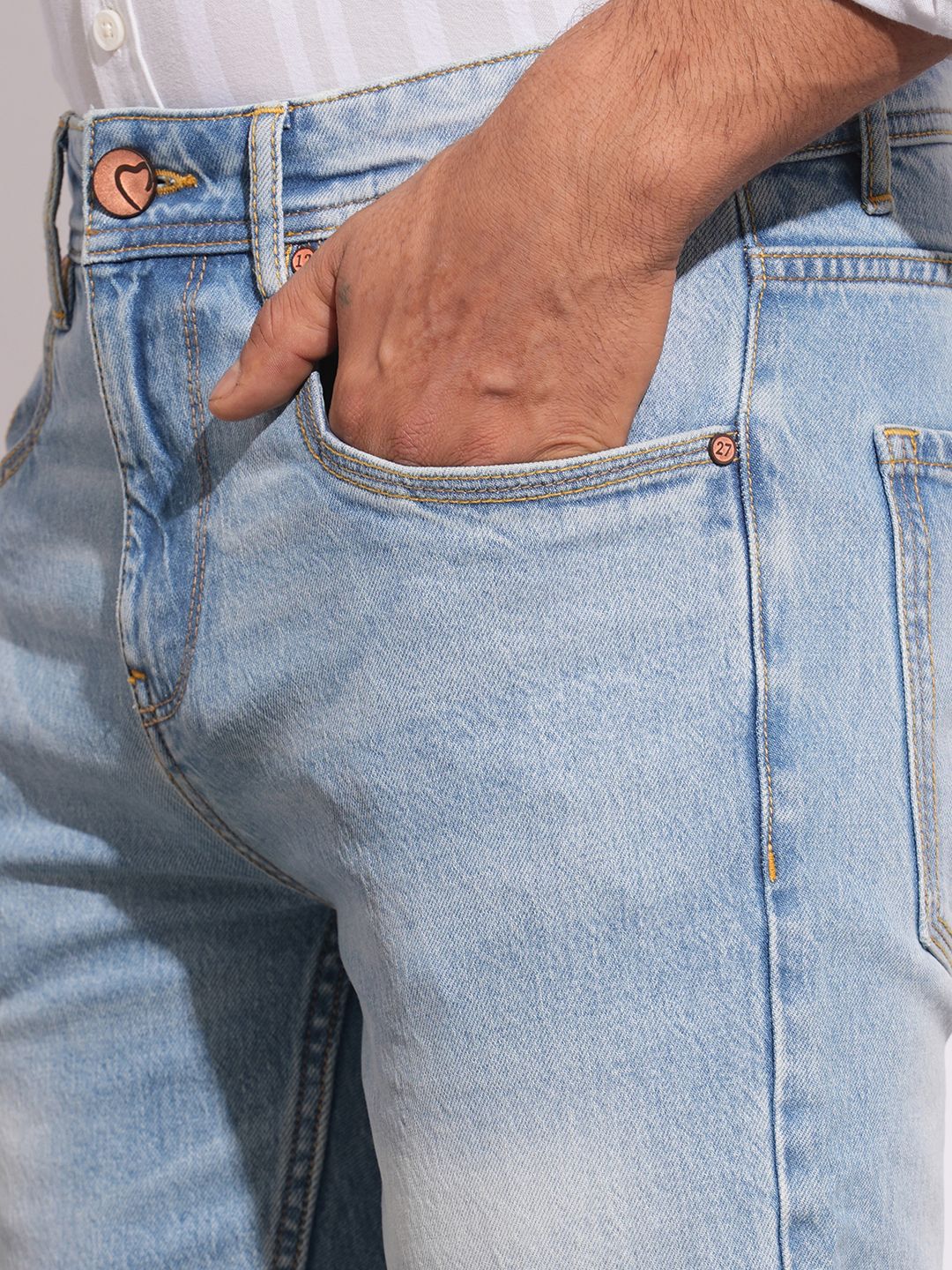 Being Human Men Classic Light Fade Stretchable Jeans