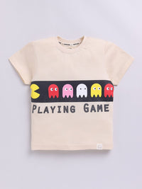 Happy Faces Boys Graphic Printed Pure Cotton T-shirt