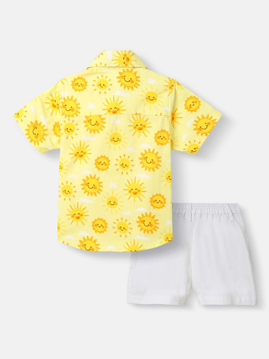 Nauti Nati Boys Printed Shirt with Shorts