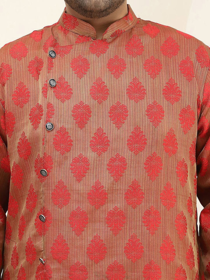 SOJANYA PLUS Plus Size Ethnic Motifs Embroidered Thread Work Kurta with Pyjama