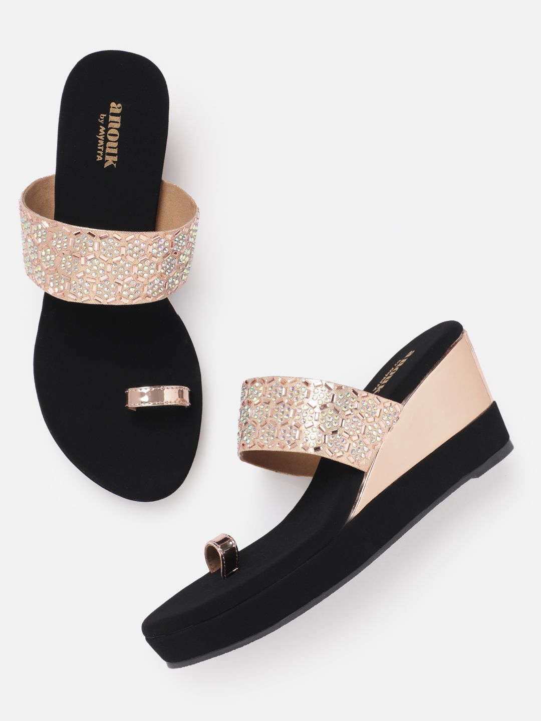 Anouk Embellished Wedge Heels