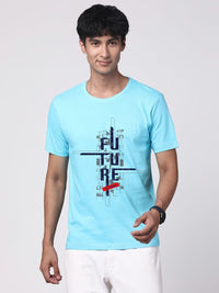ADRO Men Graphic Printed Round Neck Cotton T-shirt