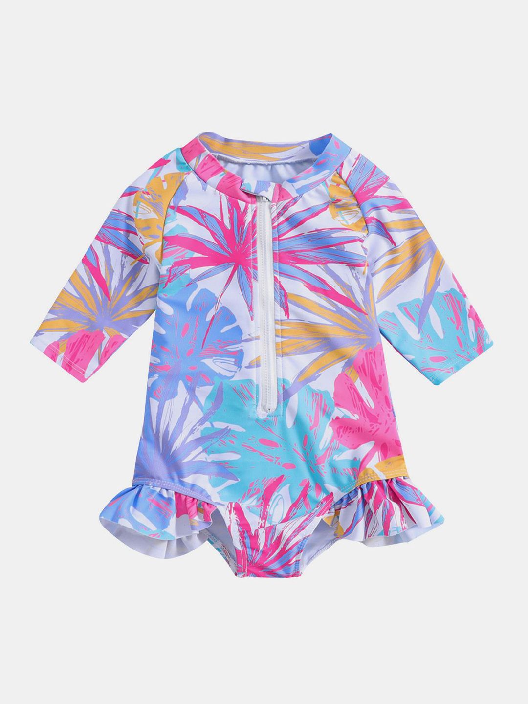 YK Girls Printed  Bodysuit