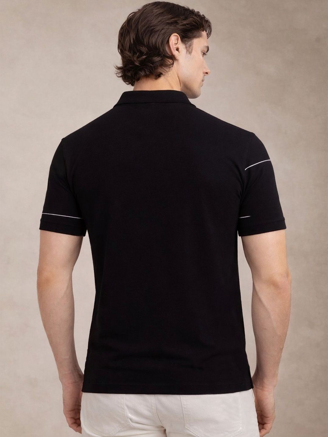 Baju-T Kolar Polo Bercetak ADRO Lelaki
