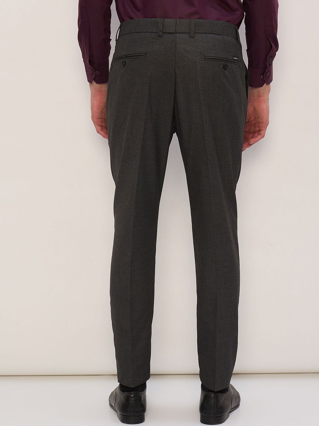DENNISON Men Smart Tapered Fit Pleated Trousers