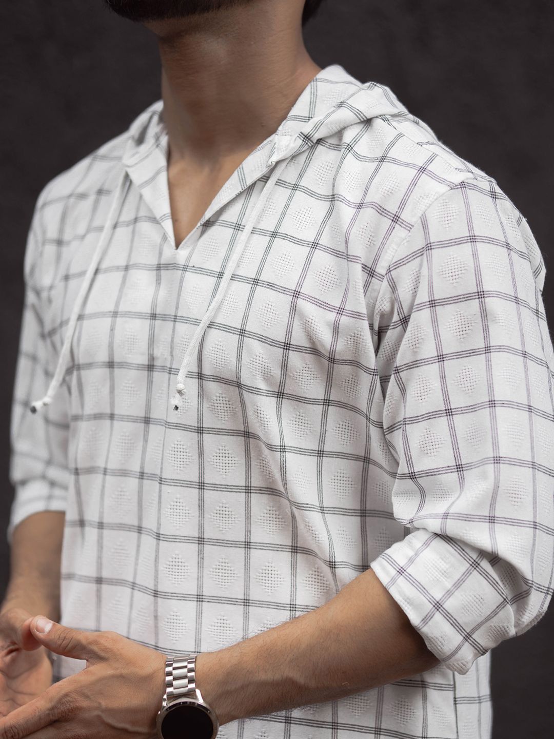 Powerlook Men Opaque Checked Casual Shirt