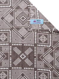 Myntra Elegant Homes Coklat Geometri 300 TC Cadar Katil Double King dengan 2 Sarung Bantal