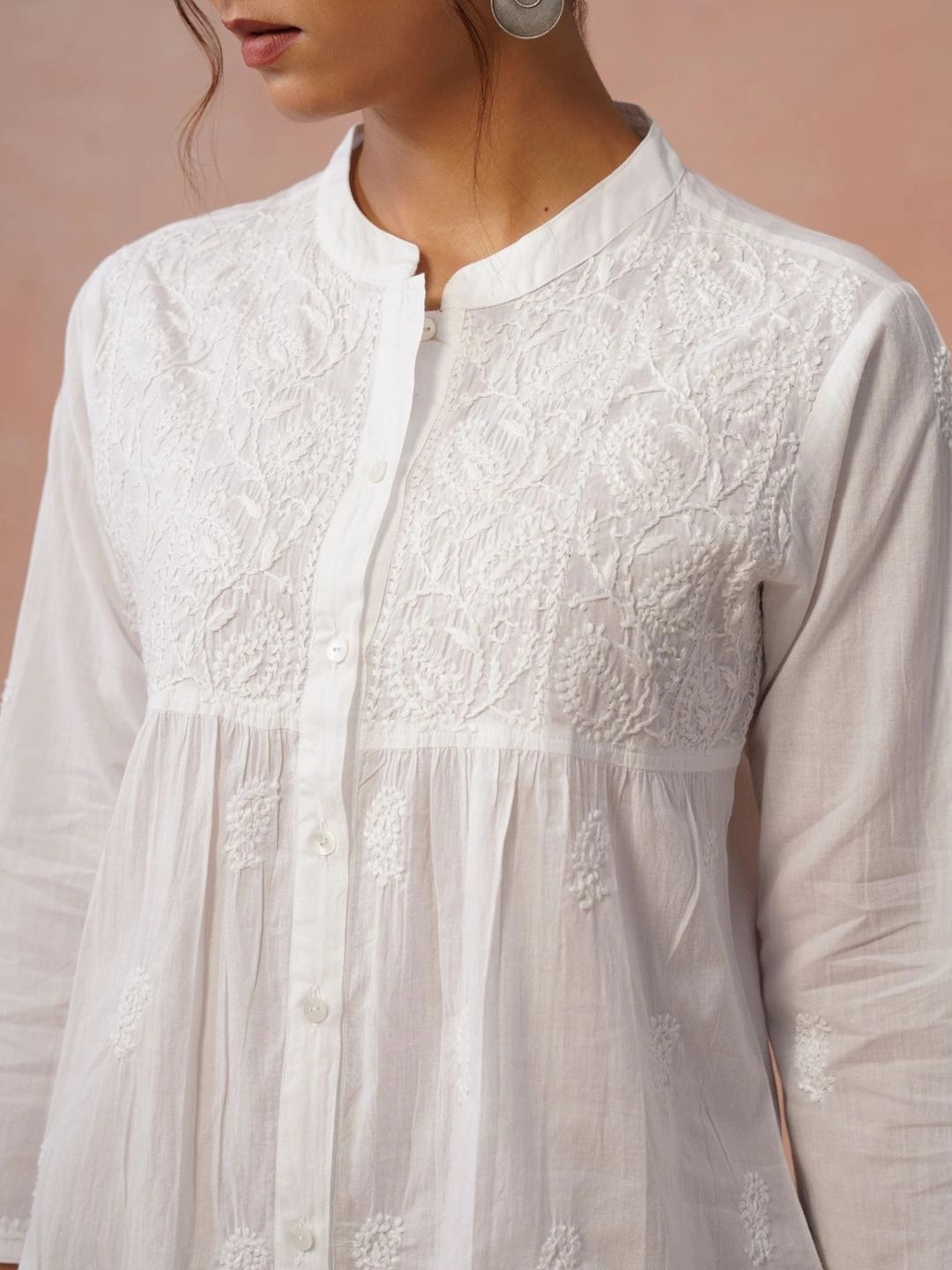 Baju Kasual Lurus Wanita House of Chikankari