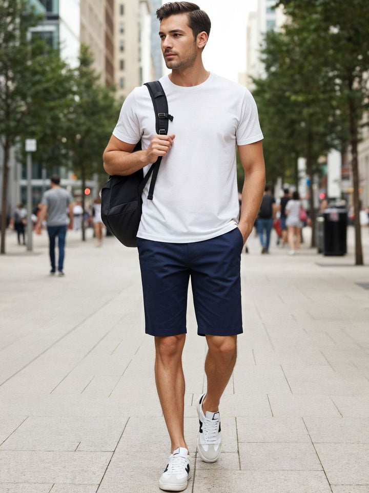 ADRO Short Sleeves Cotton Regular Fit T-shirt