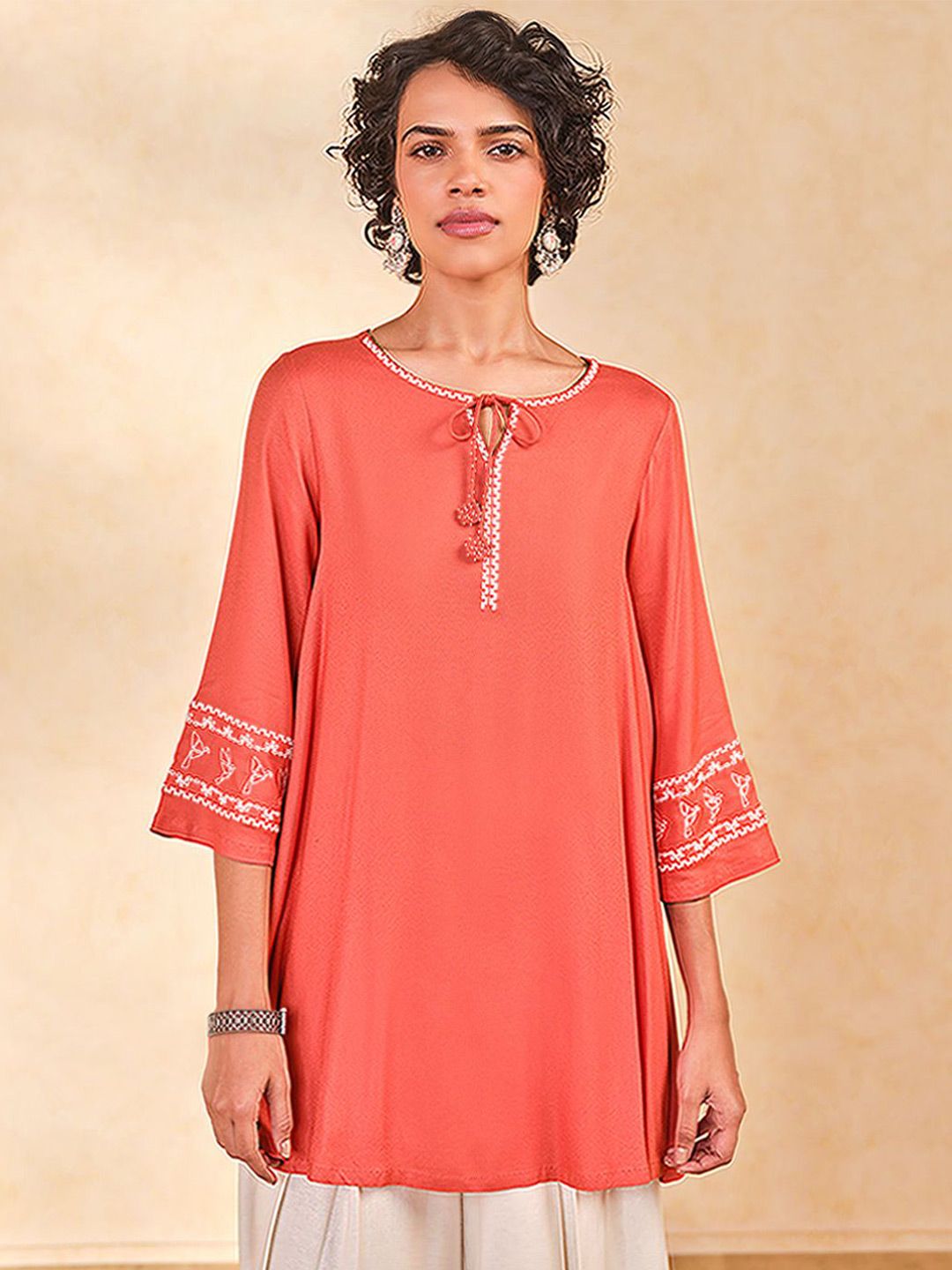 Global Desi Embroidered Tunic