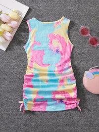 YK Print Blouson Dress