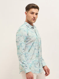 THE BEAR HOUSE Men Tailored Fit Opaque Printed Formal Shirt