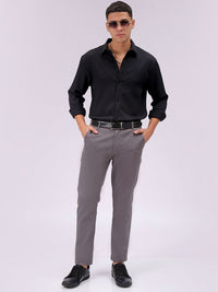The Indian Garage Co Men Relaxed Fit Solid Dobby Textured Resortwear Shirt