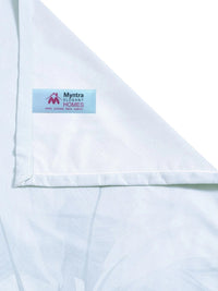 Myntra Elegant Homes Blue & Pink Floral 400 TC King Cadar dengan 2 Sarung Bantal