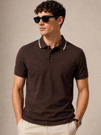 ADRO Men Polo Collar T-shirt
