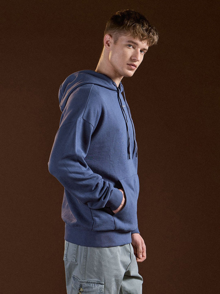 Lelaki Bear House Tulen Kapas Tarik Pull ke atas Sweatshirt