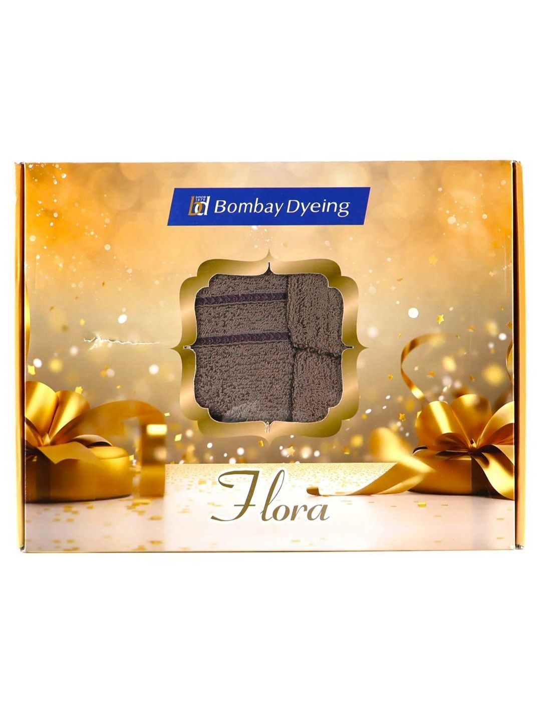 BOMBAY DYEING Charcoal 4 Piece Cotton 400 GSM Towel Set