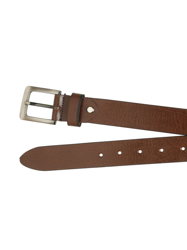 Teakwood Leathers Men Textured Leather Belt