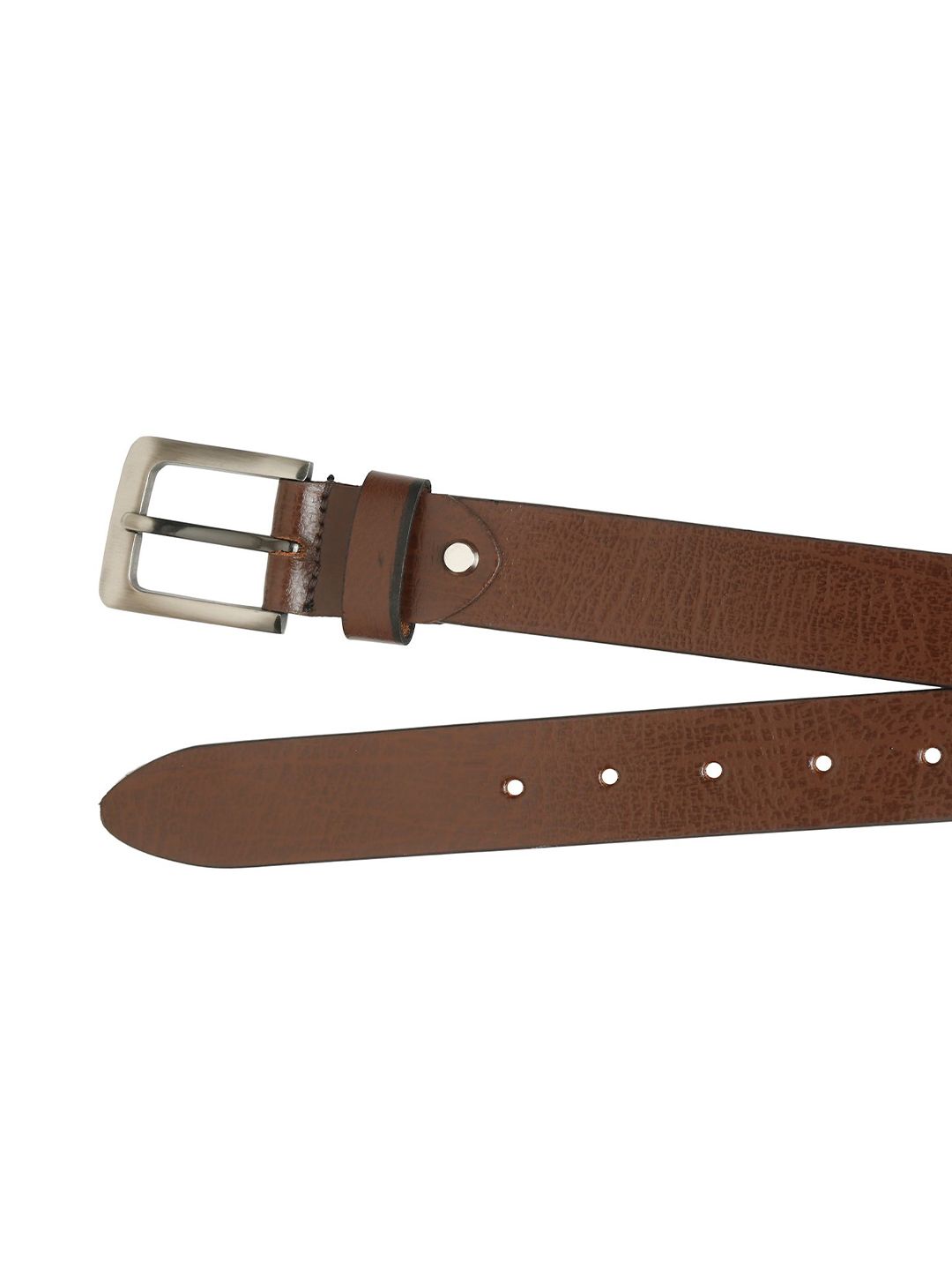 Teakwood Leathers Men Textured Leather Belt