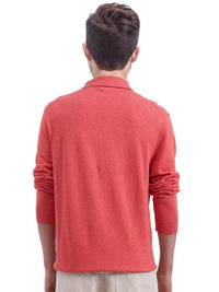 RARE RABBIT Men Pure Cotton Polo Collar T-shirt