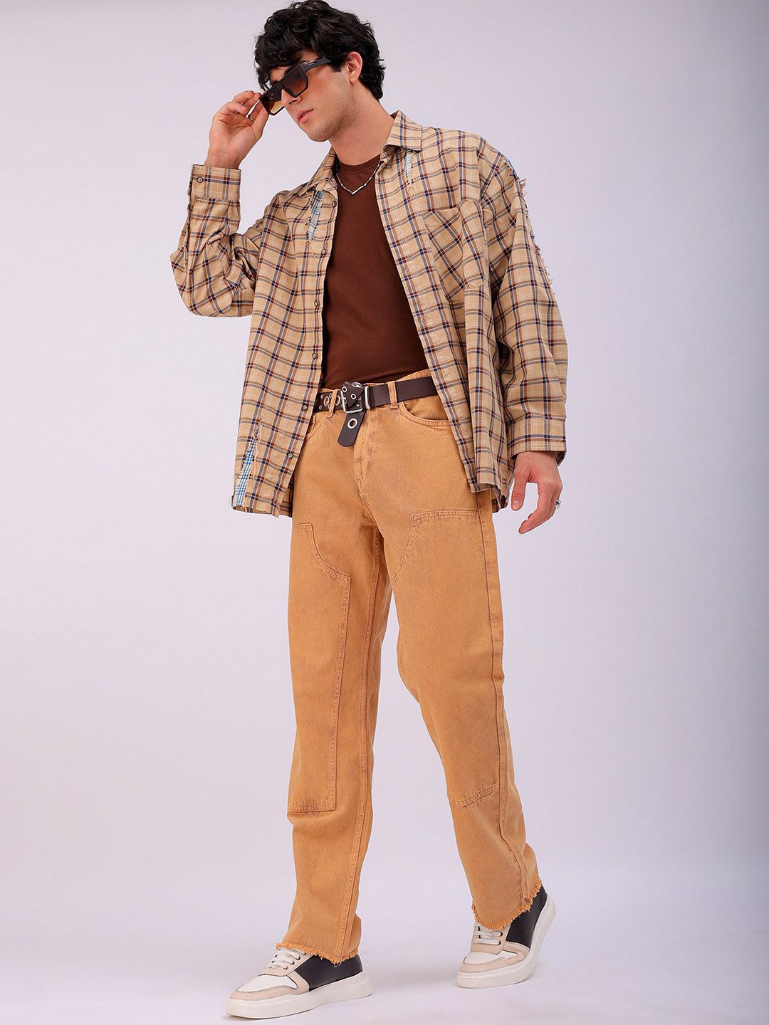 The Indian Garage Co Men Relaxed Fit Low Distress Jeans