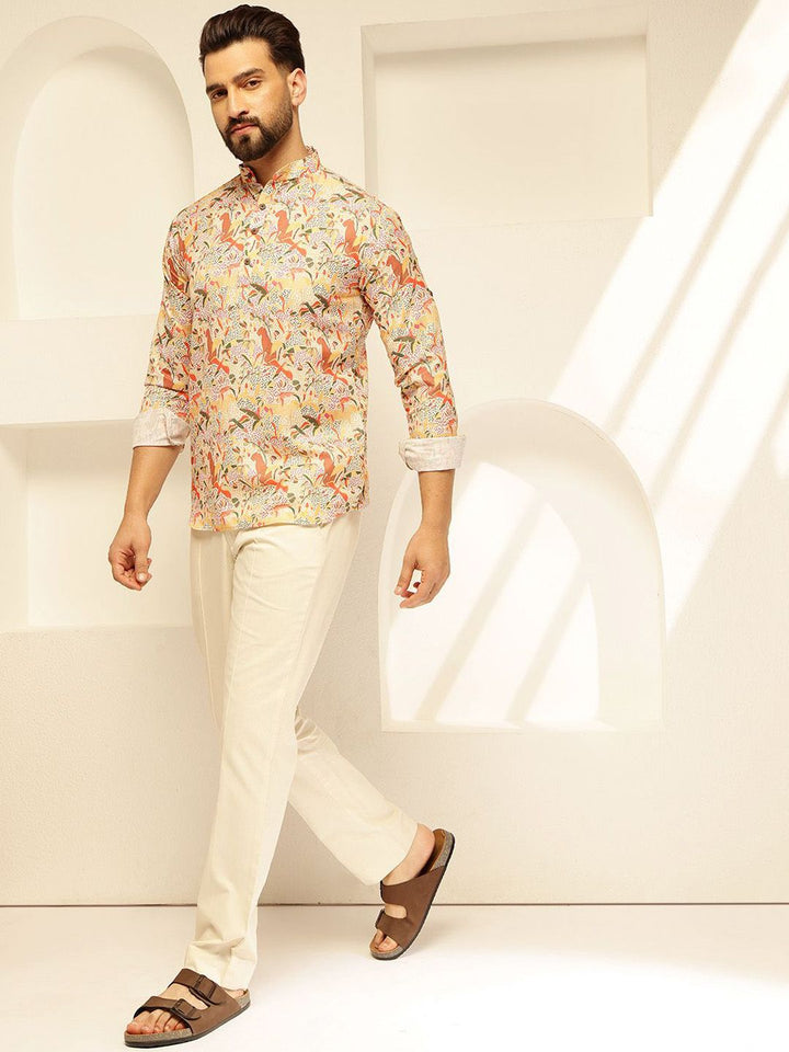 SOJANYA Quirky Printed Cotton Straight Kurta