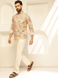 SOJANYA Quirky Printed Cotton Straight Kurta