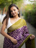 KALINI Geometric Printed Poly Georgette Saree