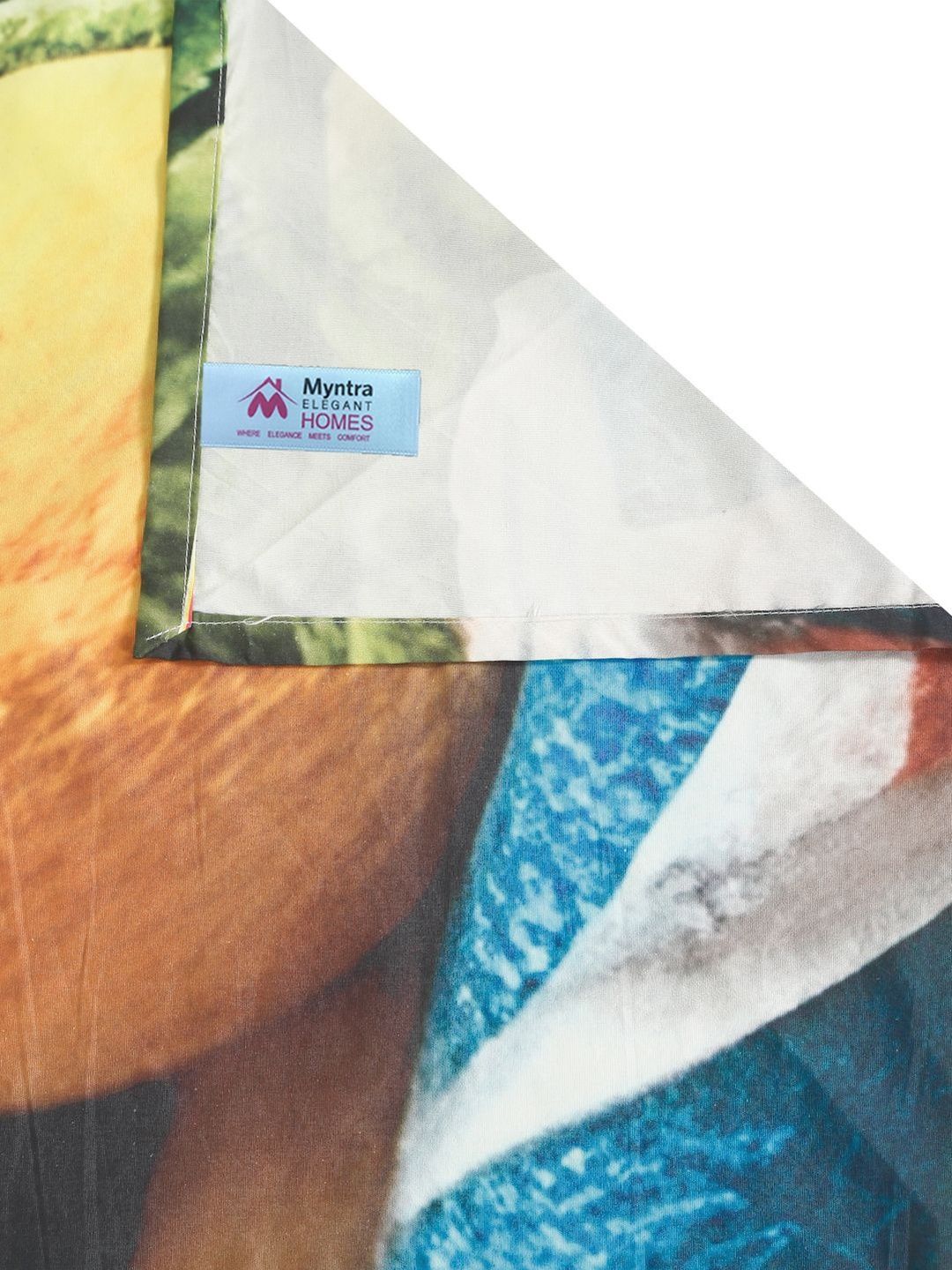 Myntra Elegant Homes Printed Flat 400 TC King 7D Cadar Dengan 2 Sarung Bantal