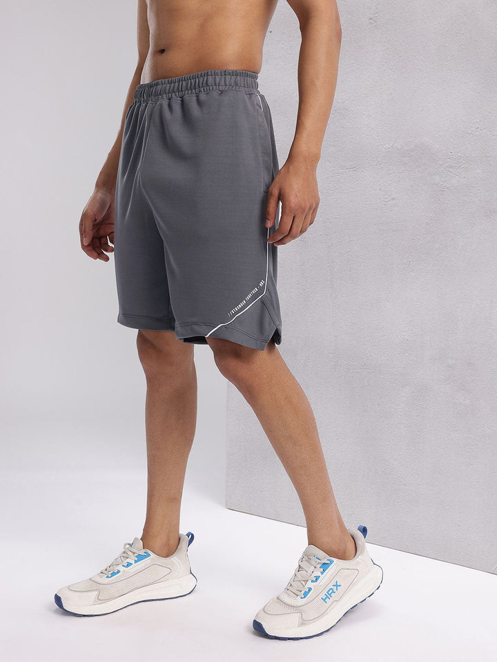 HRX by Hrithik Roshan Men Typography Print Detail Rapid-Dry Training Shorts