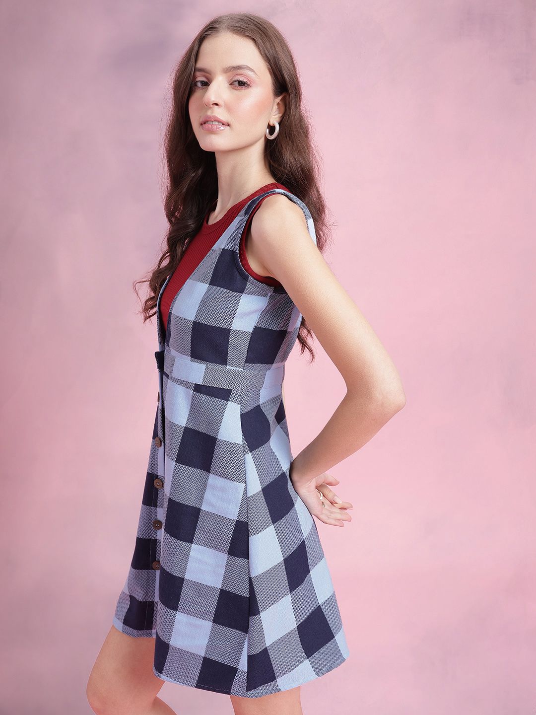 DressBerry Self-Checked Dress
