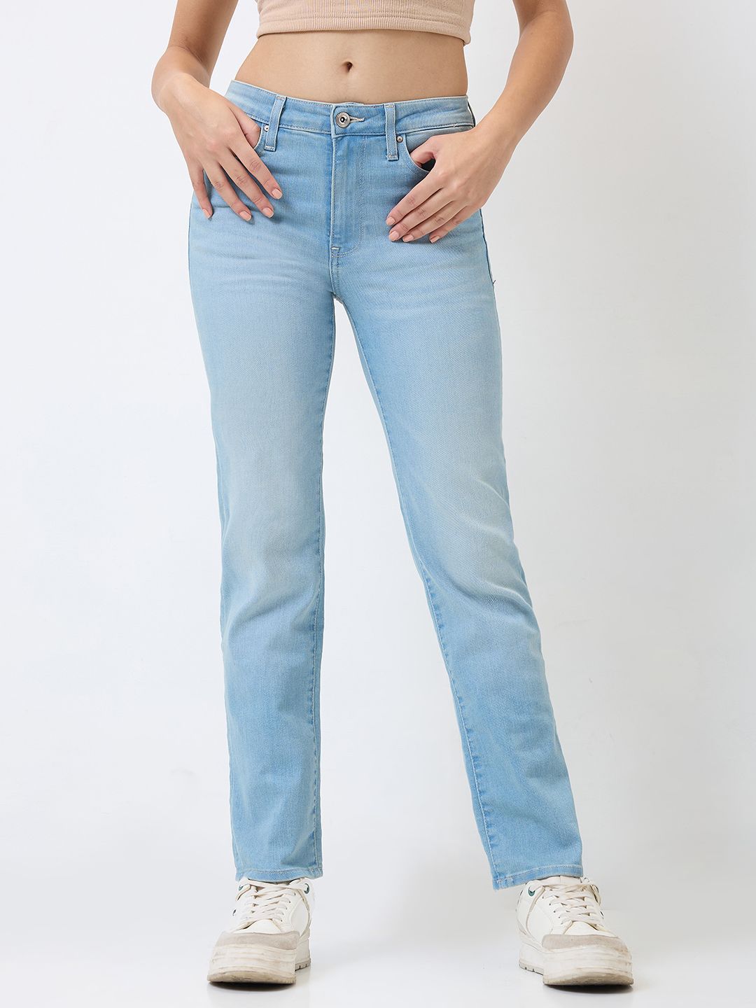 SPYKAR Women Slim Fit Light Fade Jeans
